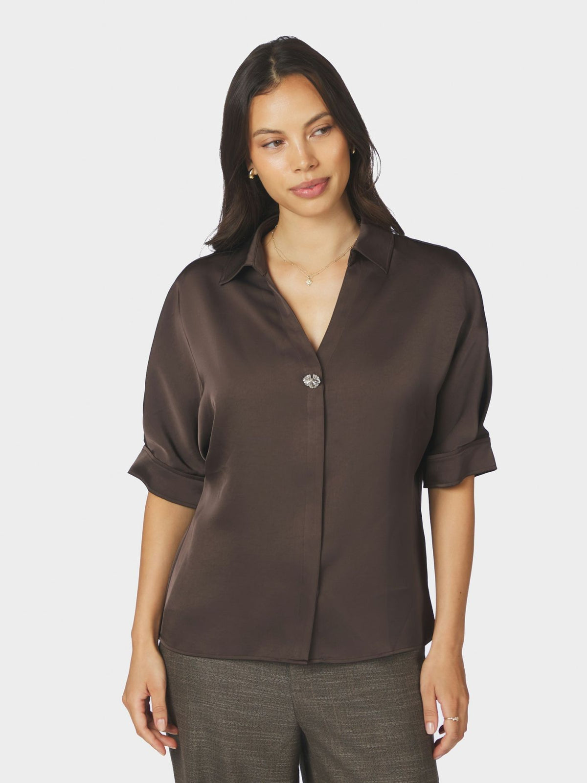 CARM HEAVY SATEEN SKJORTE NN (281)