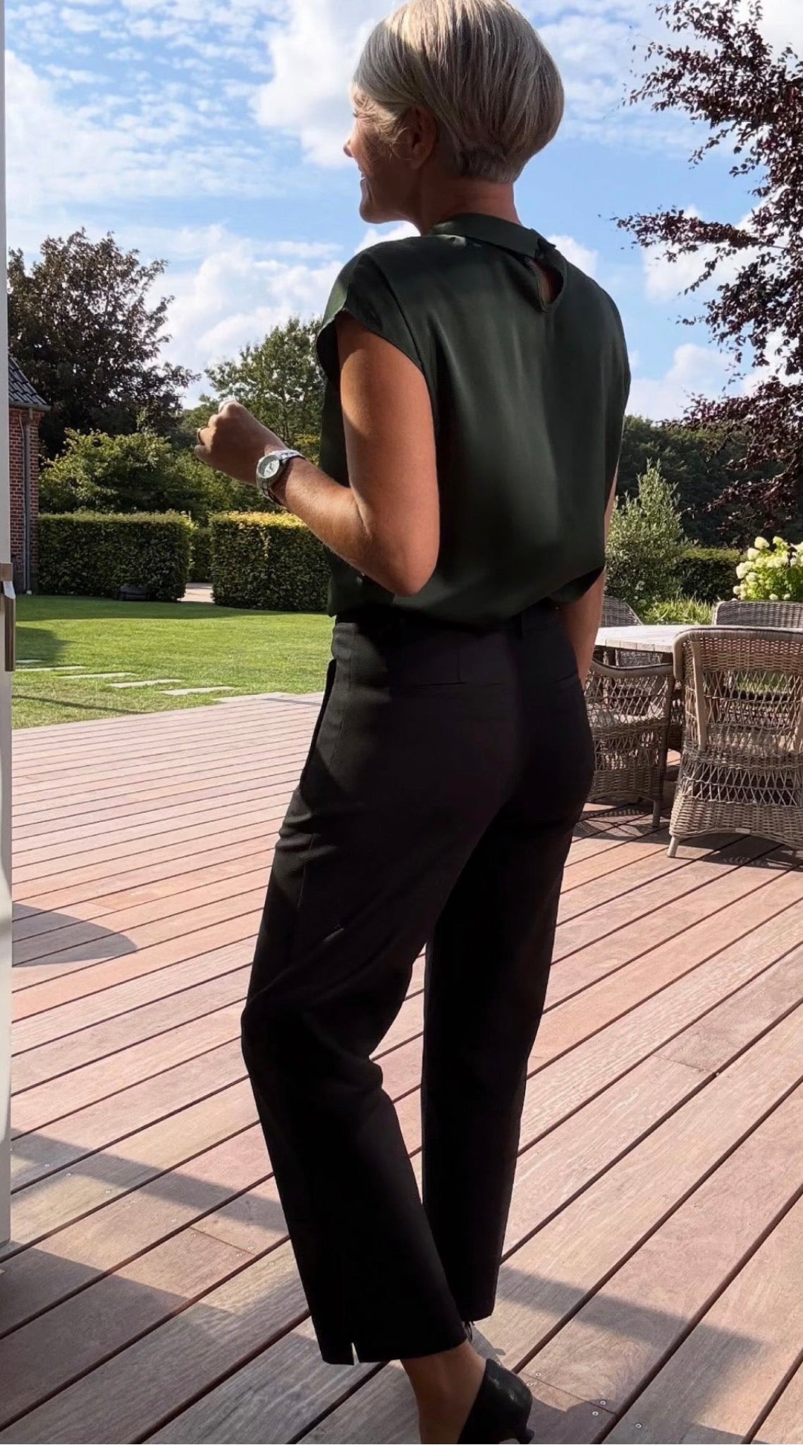 FLEUR DRAPY SATIN BLUSE NN