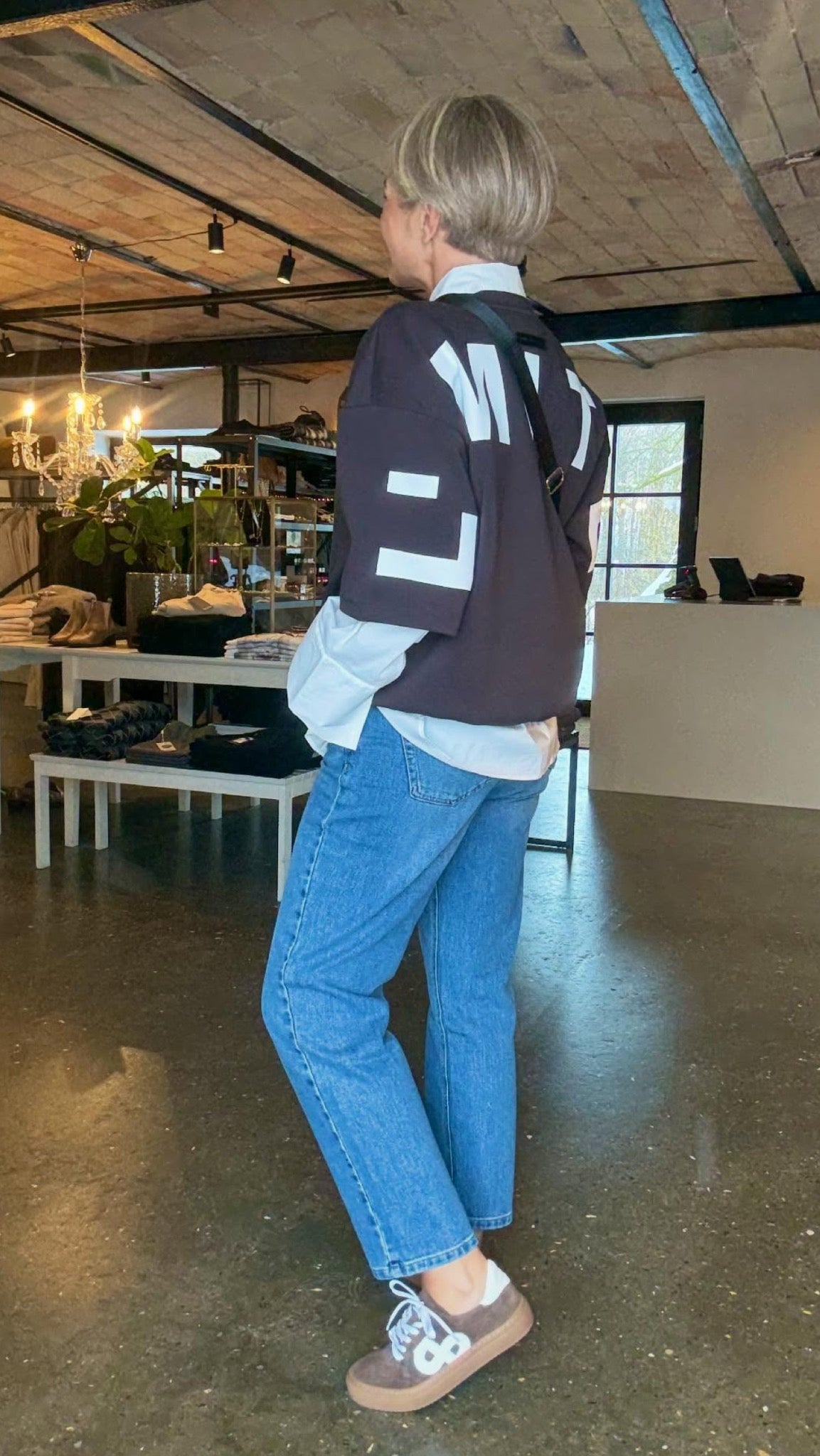 MAXI SPLIT SS LOGO SWEAT HL