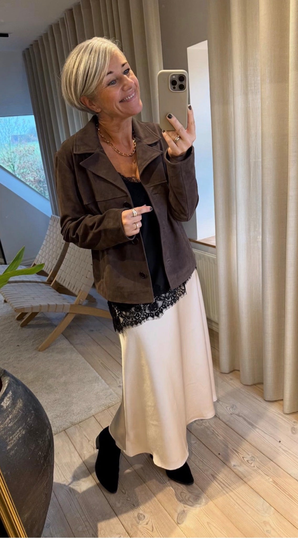 VALLY SUEDE JACKET DEPECHE