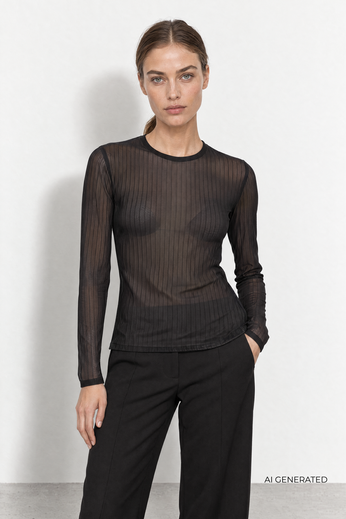 UWA 1 MESH BLUSE LR(148)