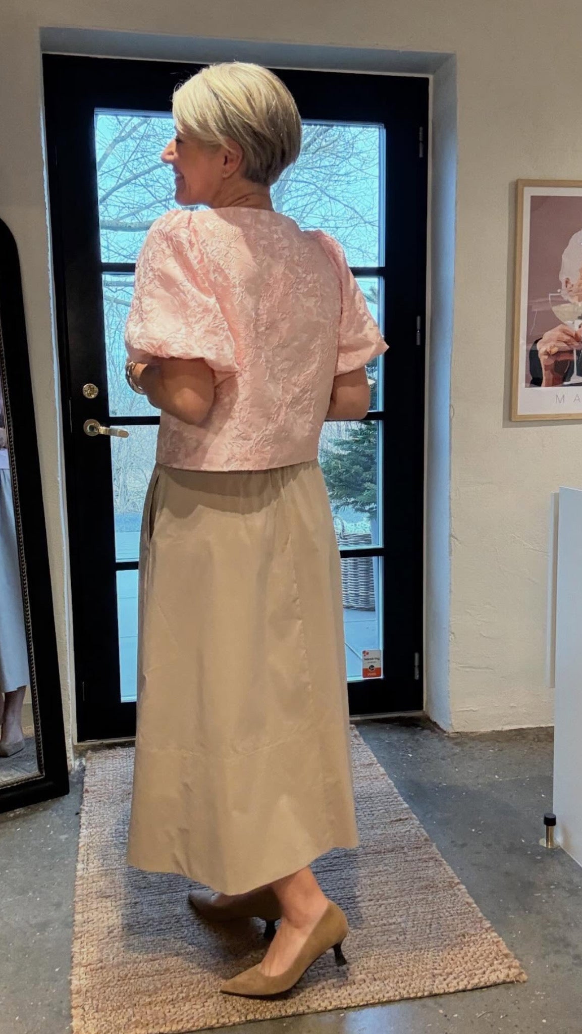 AISA SOFT BROCADE BLUSE - LifeStyle Hedensted