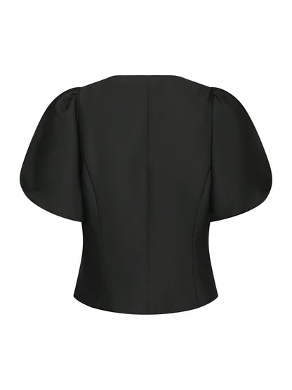 ANELA MANDARIN DULL SATIN BLUSE NN (263)