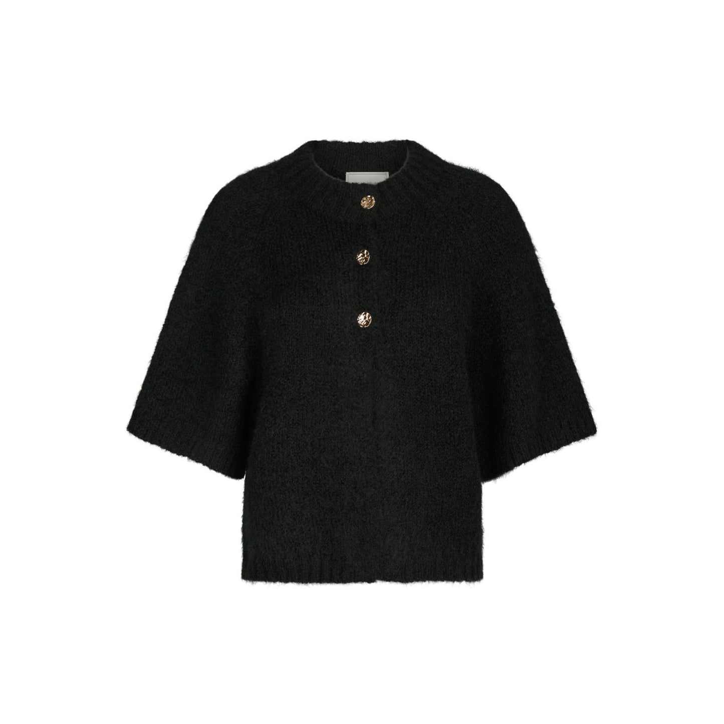 BENUTA FLUFFY KNIT CARDIGAN SORT NN