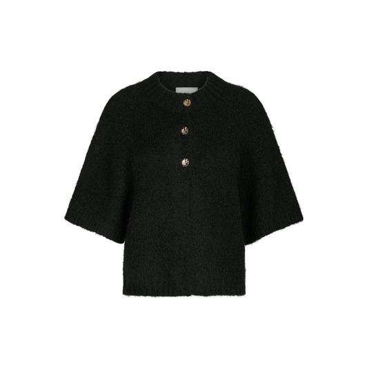 BENUTA FLUFFY KNIT CARDIGAN SORT NN