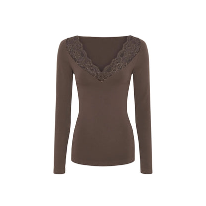 BELEN V-HALS L/Æ BLUSE T&S