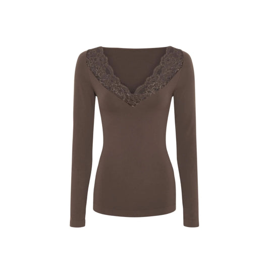 BELEN V-HALS L/Æ BLUSE T&S