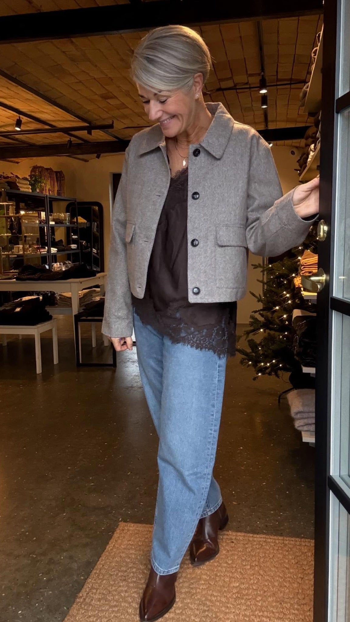 ROMANA HERRINGBONE JAKKE NN