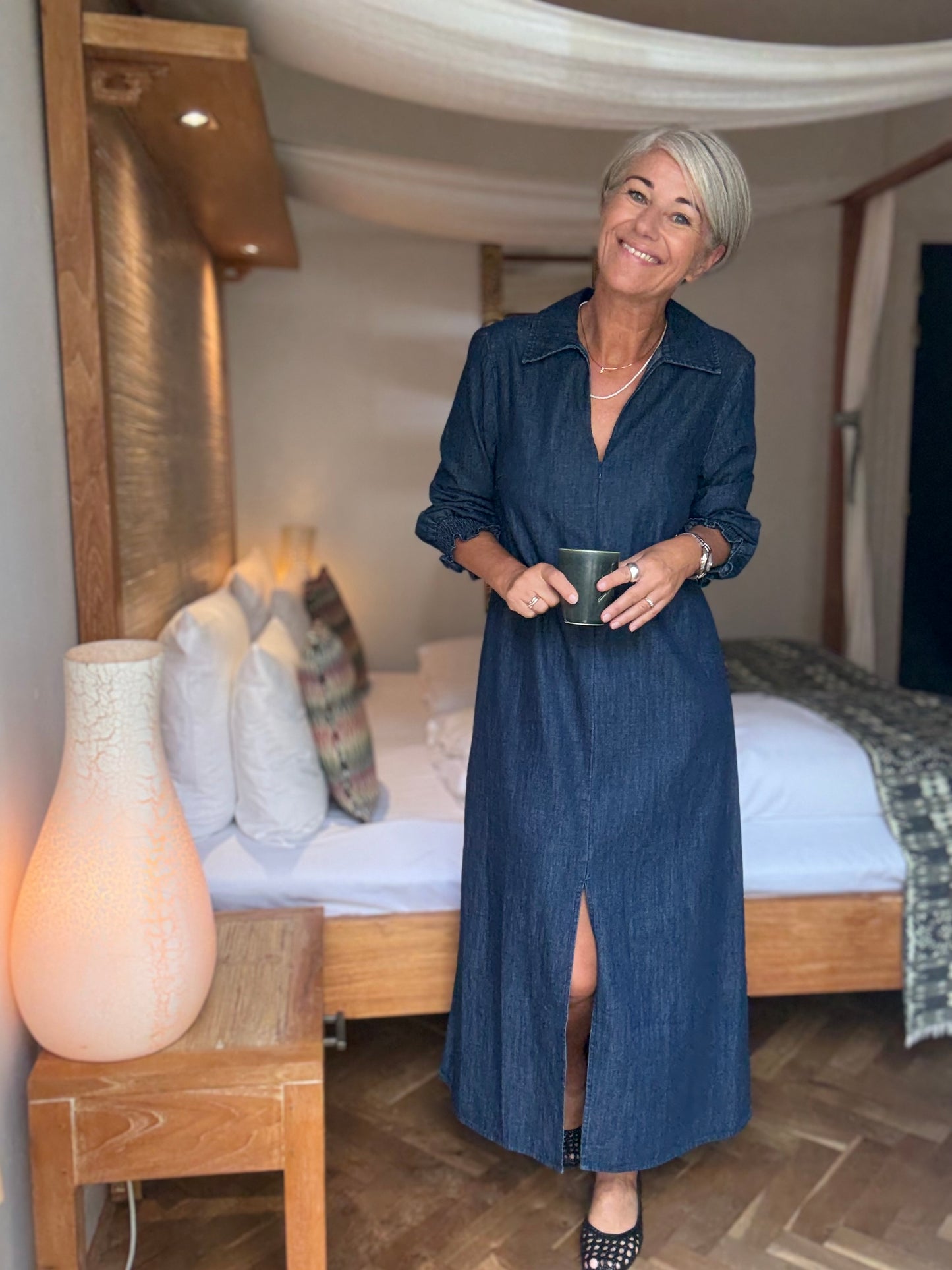 LOVE1392 DENIMKJOLE L&D