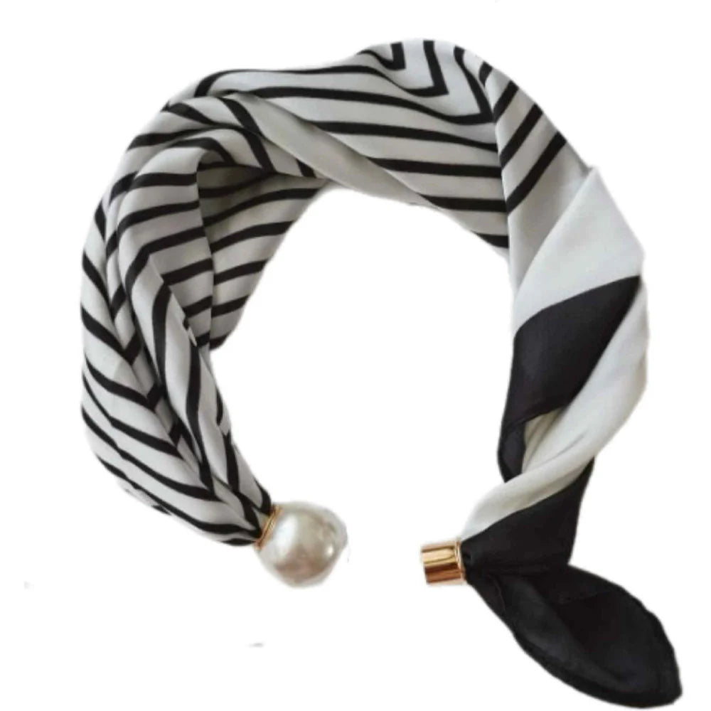CHLOE SCARF W. MAGNETIC PEARL T&S