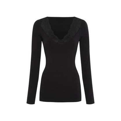 BELEN V-HALS L/Æ BLUSE T&S