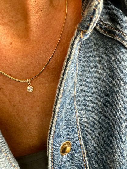 SNAKE CHAIN HALSKÆDE PURE BY NAT