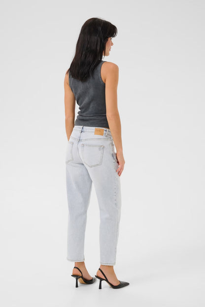 THE MOMMY HIGH TAPERED JEANS MEW