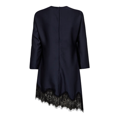 NAOMI TWIST SHOULDER KJOLE NAVY HL