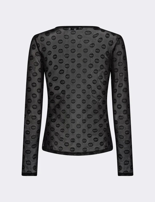 TELA 1 MESH BLUSE SORT LR