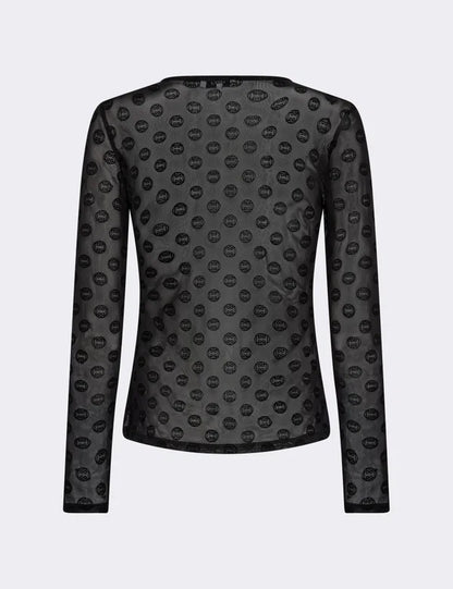 TELA 1 MESH BLUSE SORT LR