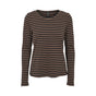 BEATRICE T-SHIRT BLACK/BROWN PP