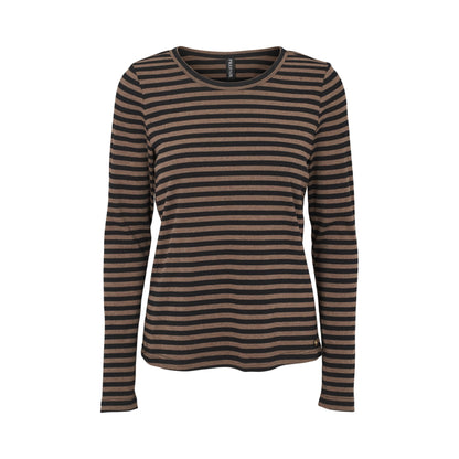 BEATRICE T-SHIRT BLACK/BROWN PP