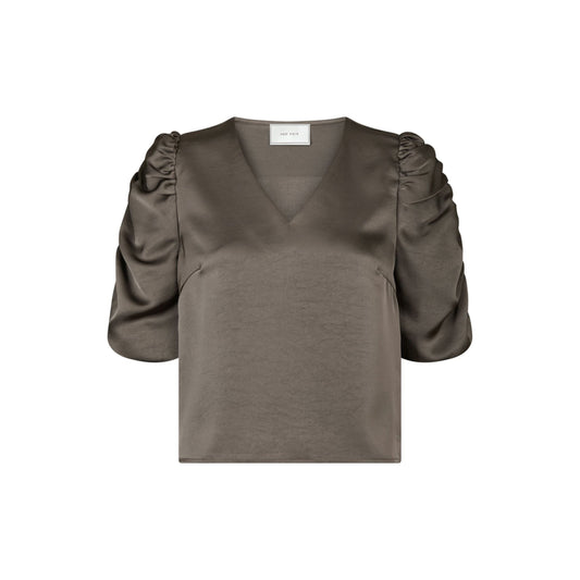 ELBA HEAVY SATIN BLUSE NN