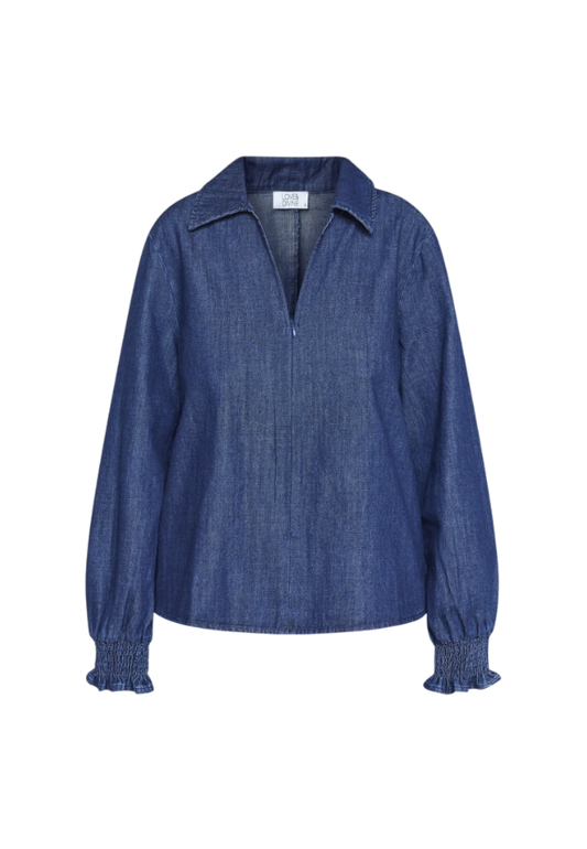 LOVE1391 DENIM SKJORTE L&D