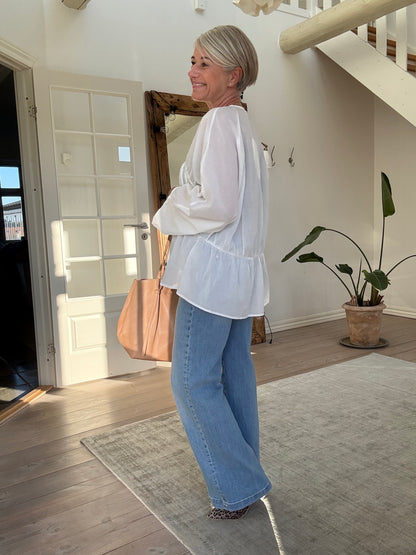 CORRIE VOILE DEEP V-NECK BLUSE RS