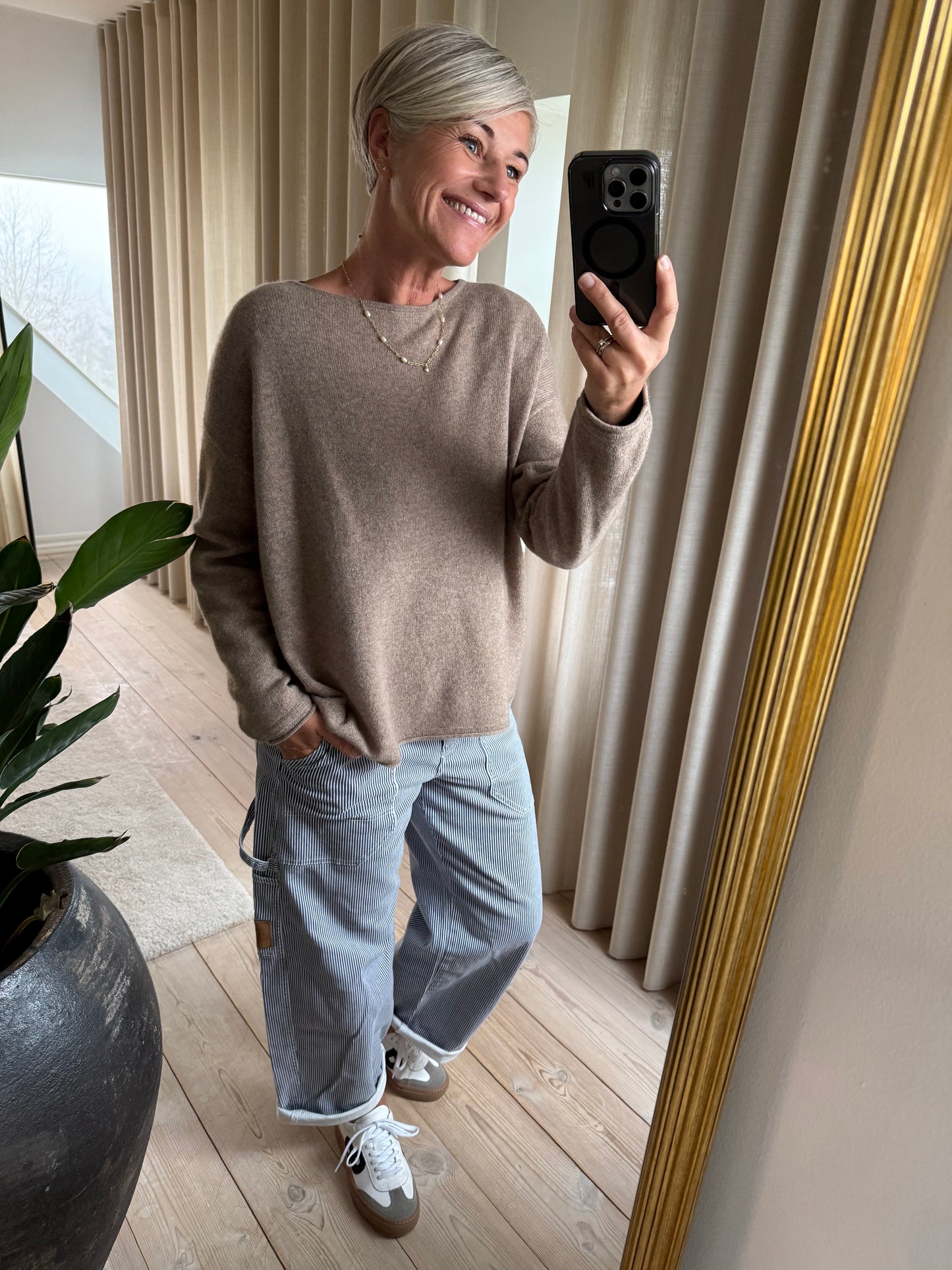 OVERSIZED PURE CASHMERE BLUSE BTF