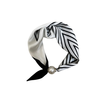 CHLOE SCARF W. MAGNETIC PEARL T&S