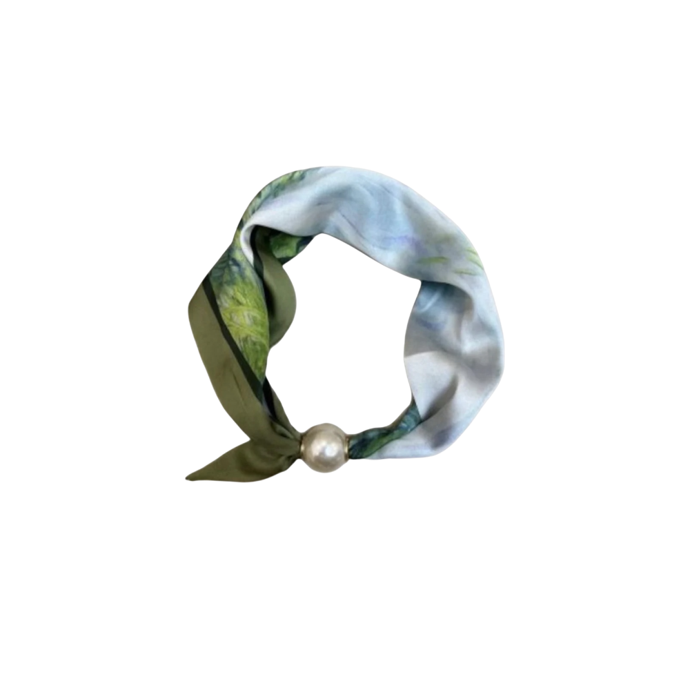 CHLOE SCARF W. MAGNETIC PEARL T&S