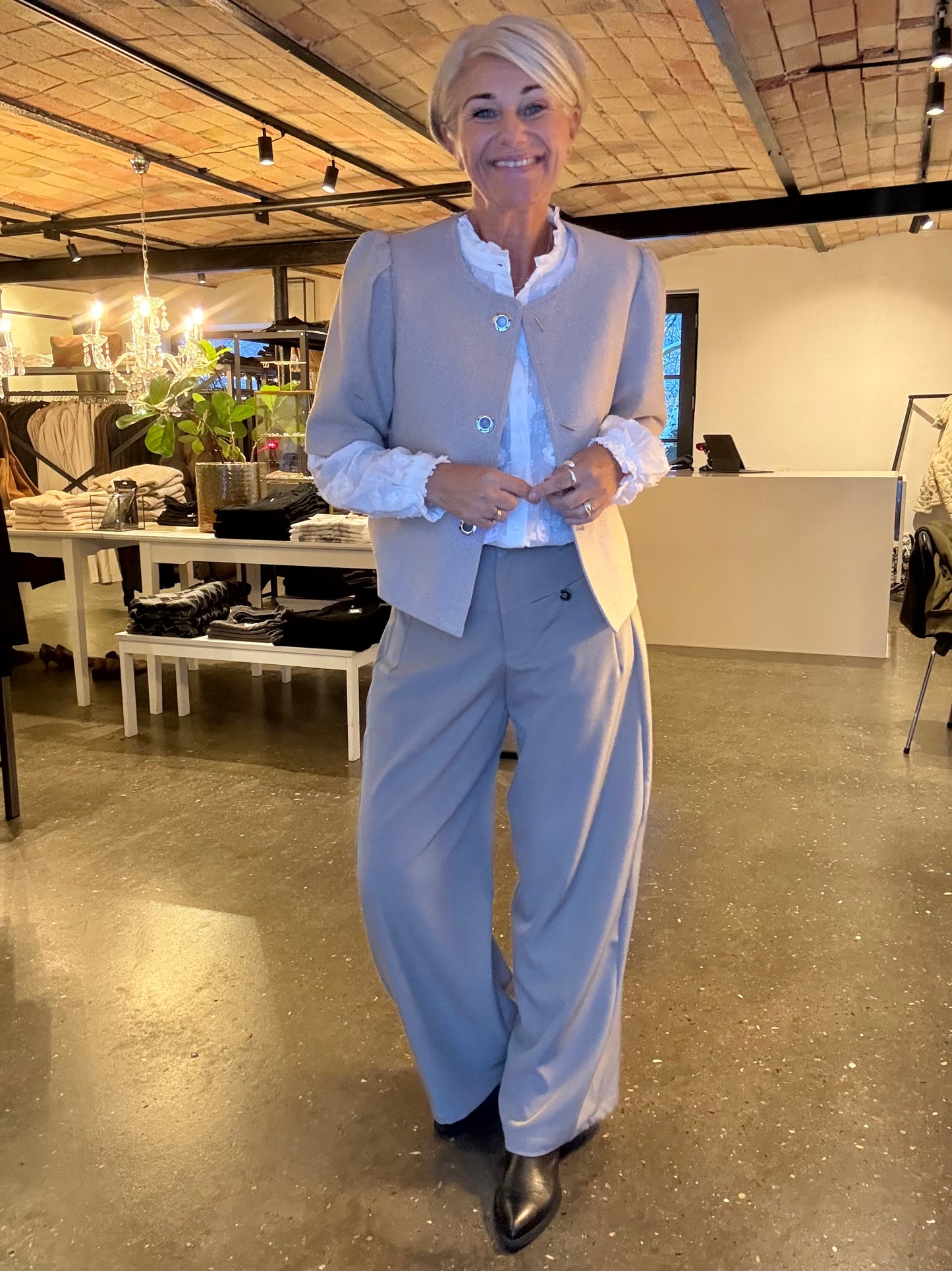 XANTHE LIGHT HERRINGBONE BLAZER NN