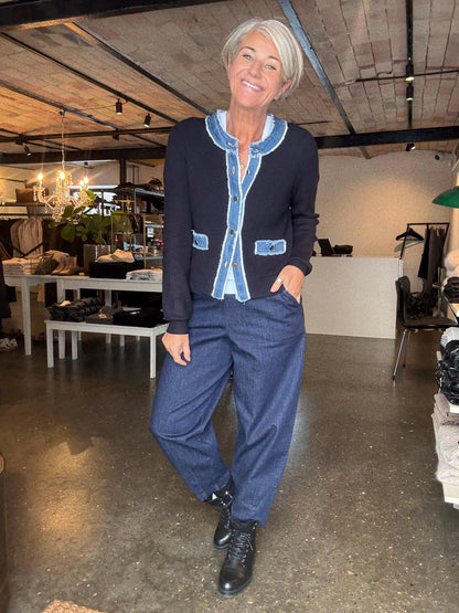 ZELMA KNIT DENIM CARDIGAN NN