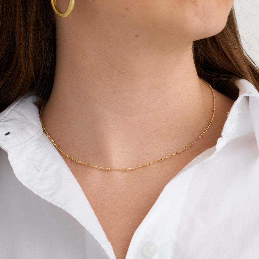 HALSKÆDE MED KUGLER PURE BY NAT