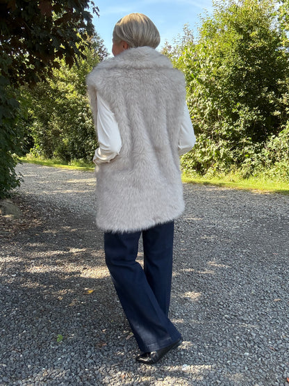 PLUSHY FAUX FUR VEST CM