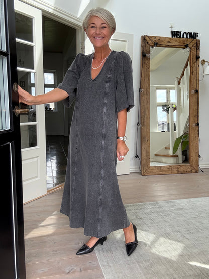 DENIM RAW HEM KJOLE HL