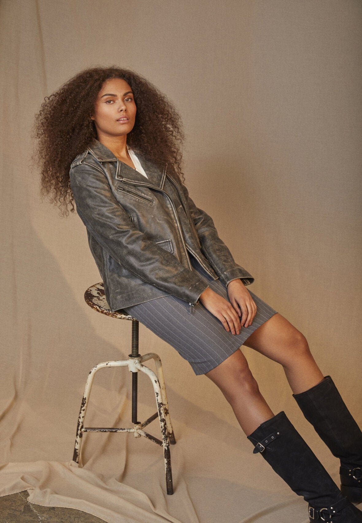 LOVE1082 SKINDJAKKE L&D