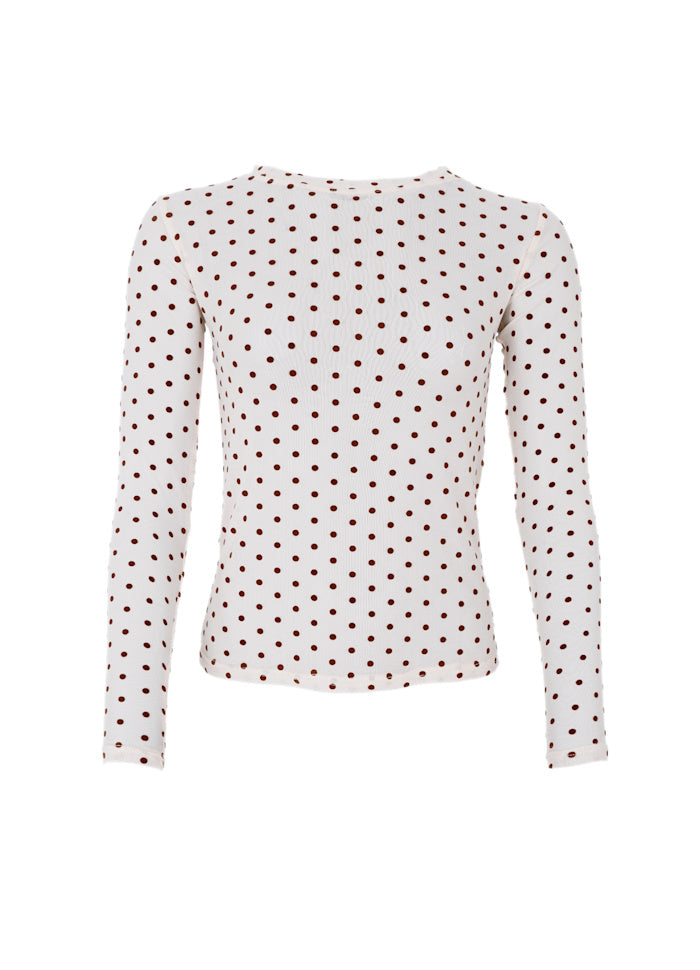 JENNIE DOTTED MESH BLUSE BC
