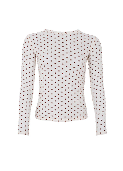 JENNIE DOTTED MESH BLUSE BC