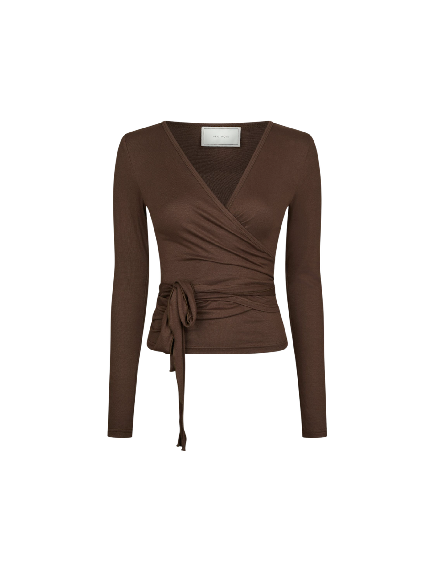 NIA JERSEY WRAP BLUSE