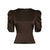 BENUA HEAVY SATEEN BLUSE BRUN NN