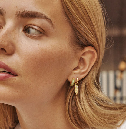 SPARKLING JULIA HOOPS ENAMEL