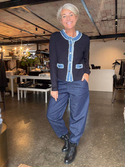 ZELMA KNIT DENIM CARDIGAN NN