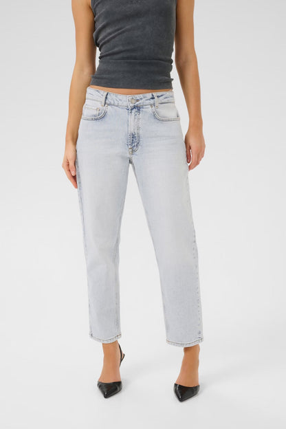 THE MOMMY HIGH TAPERED JEANS MEW