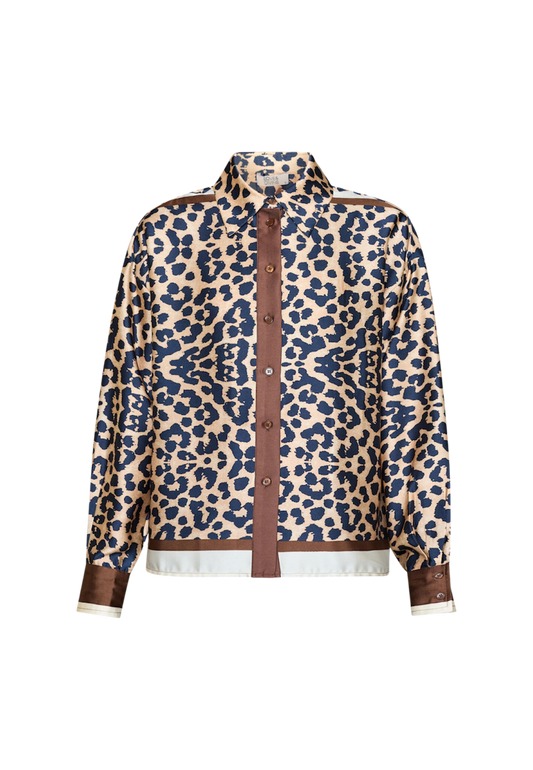 LOVE1393 SKJORTE BRUN L&D