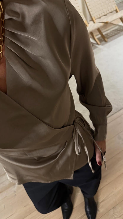 CAPRINA HEAVY SATEEN BLUSE NN