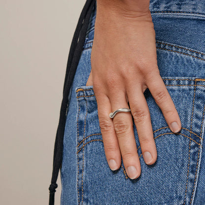 AGNETE SMALL RING ENAMEL