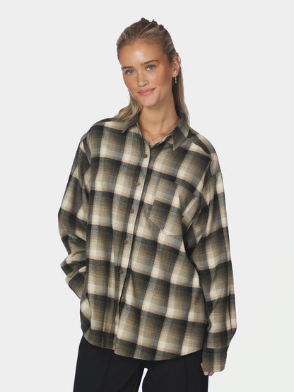 DALMA FLANNEL CHECK SKJORTE NN
