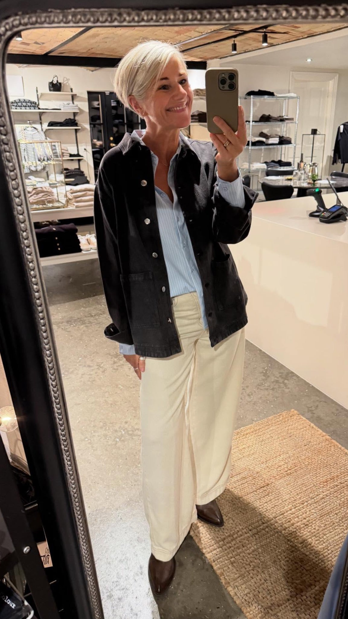 BAMBOO SKJORTE STRIBET BTF