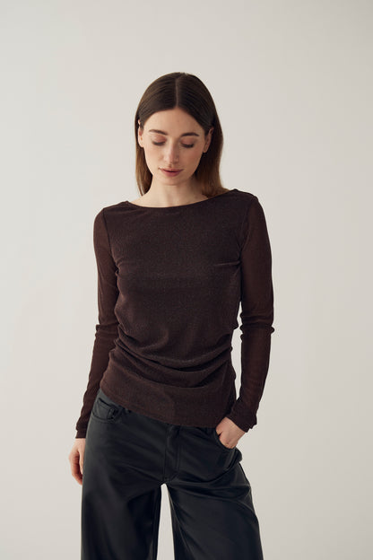 MADALINE TOP BRUN NE