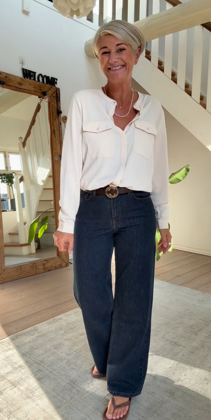 LOUIS 139 HIGH WIDE JEANS MEW