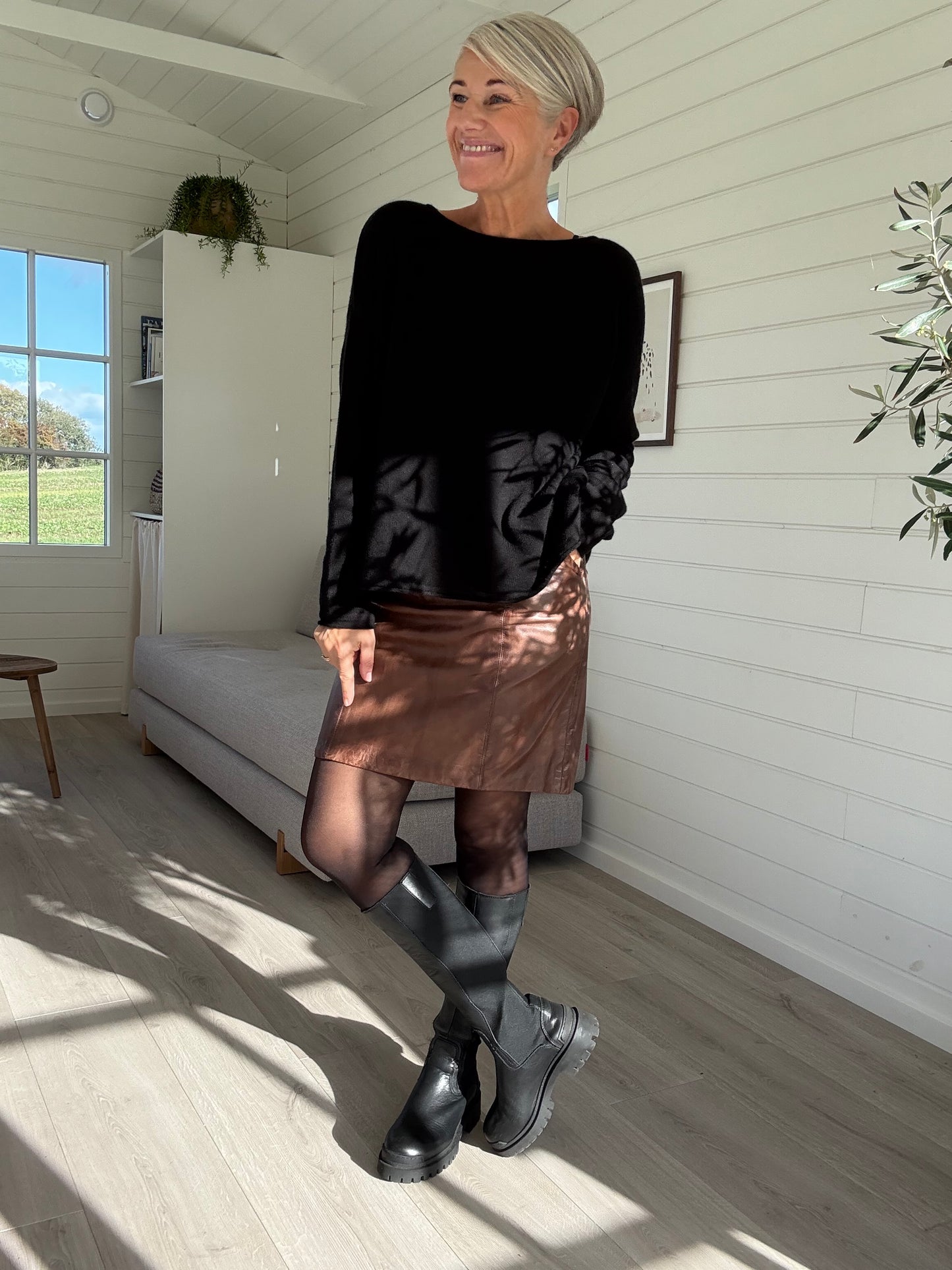 OVERSIZED PURE CASHMERE BLUSE BTF