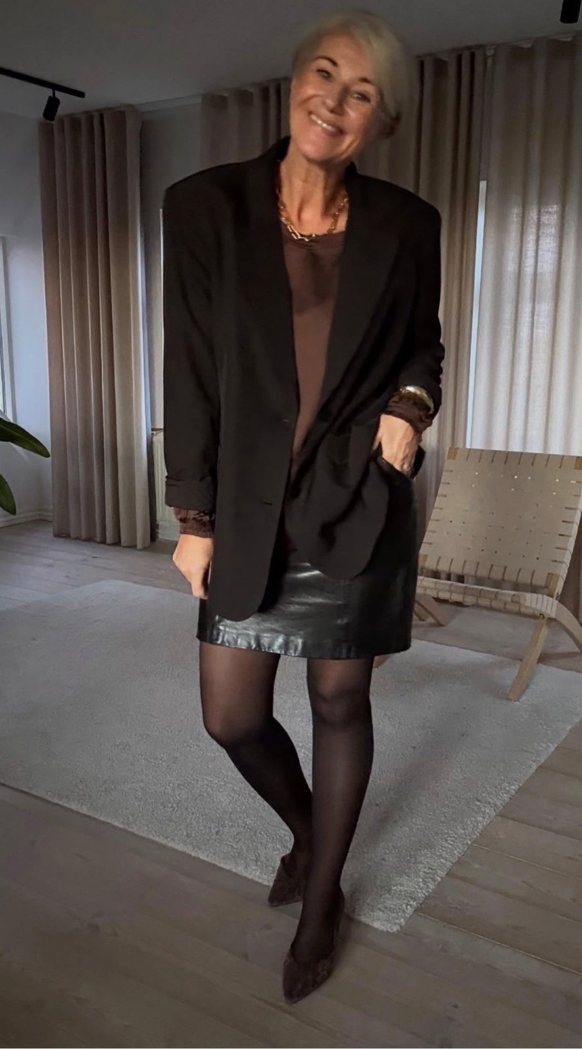 FAVA OVERSIZE LONG BLAZER ICHI